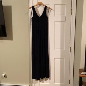 Navy maxi dress!  Slightly worn. Soft cotton!